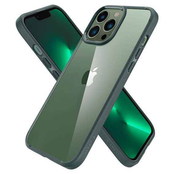 Чoхол Spigen до iPhone 13 Pro, Ultra Hybrid, Midnight Green, зелений