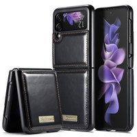 Флип-кейс CASEME для Samsung Galaxy Z Flip 3, Waxy Textured, чёрный