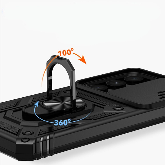 Чохол NOX Camera Slide Samsung Galaxy S25, CamShield Slide, чорний