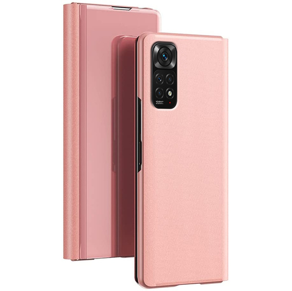 Чoхол до Xiaomi Redmi Note 11 / 11S, Clear View, рожевий rose gold