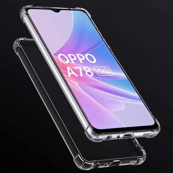 Чехол до Oppo A78 5G, Dropproof, прозрачный