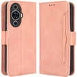 Футляр з клапаном для Huawei Nova 11 Pro, Card Slot, рожевий