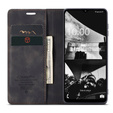 Чехол CASEME для Samsung Galaxy M33 5G, Leather Wallet Case, чёрный