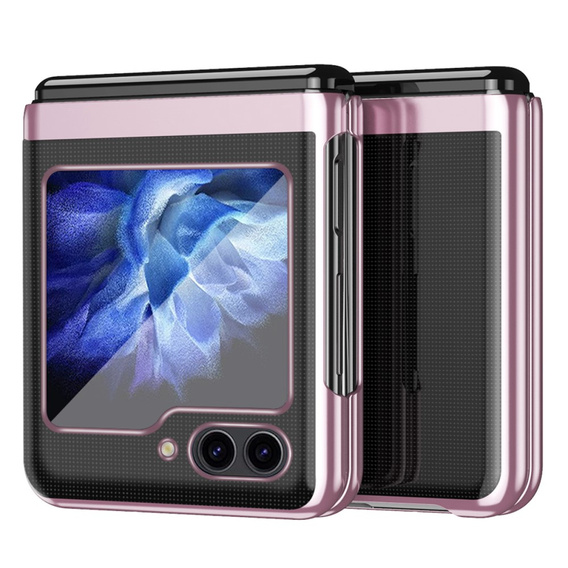 Чехол для Samsung Galaxy Z Flip6 5G, PC Case, прозрачный / розовый