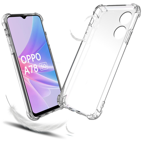 Чехол до Oppo A78 5G, Dropproof, прозрачный