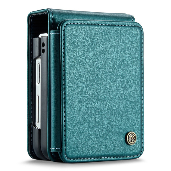 CASE фліп-чохол для Samsung Galaxy Z Flip5 5G, Litchi Wallet, зелений