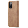 Чехол CASEME для Samsung Galaxy S20 FE, Leather Wallet Case, коричневый