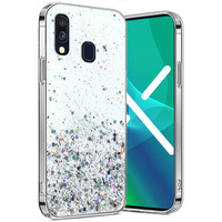 Чoхол до Samsung Galaxy A40, Glittery, прозорий