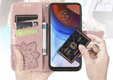 Откидной чехол для Motorola Moto G85, Butterfly, розовый rose gold