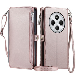 Чохол-книжка для Xiaomi Redmi 14C / Xiaomi Poco C75, Wallet Zipper Pocket, рожевий