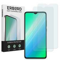 2x Загартоване скло для Xiaomi Redmi Note 8 Pro, ERBORD 9H Hard Glass на екрані