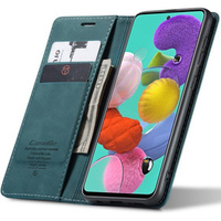 Чохол-сумка для Samsung Galaxy A51, Leather Wallet Case, зелений