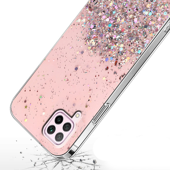 Чoхол до Huawei P40 Lite, Glittery, рожевий