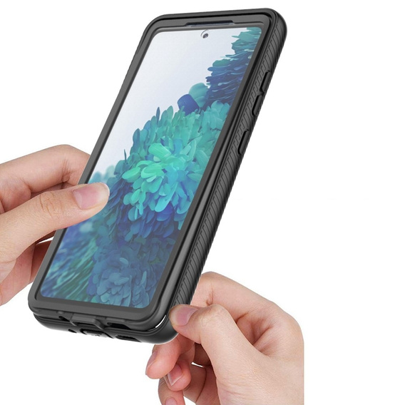 Чoхол Shockproof до Samsung Galaxy S20 FE, із захисним екраном, чорний