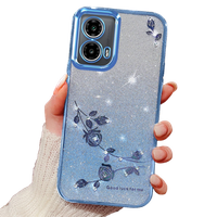 Чохол для Motorola Moto G24 / G24 Power / G04, Glitter Flower, м'яти