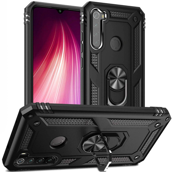 Броньований Чoхол до Xiaomi Redmi Note 8T, Nox Case Ring, чорний