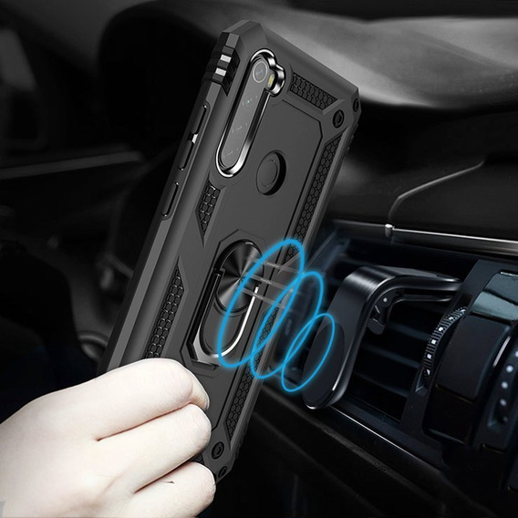 Броньований Чoхол до Xiaomi Redmi Note 8T, Nox Case Ring, чорний