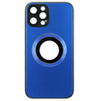 Чехол до MagSafe до iPhone 12 Pro, Hole for Apple Logo, синий