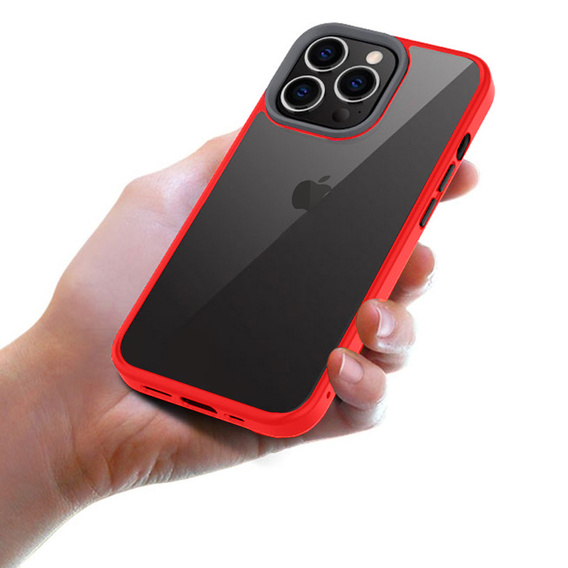 Чoхол до iPhone 13 Pro, ERBORD Hybrid Case, червоний