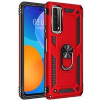 Бронированный Чехол до Huawei P Smart 2021, Nox Case Ring, красный