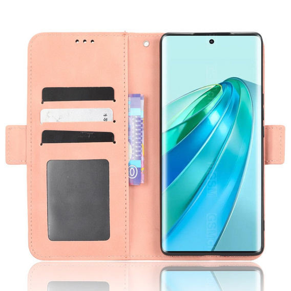 Откидной чехол для Honor Magic 5 Lite 5G, Card Slot, розовый