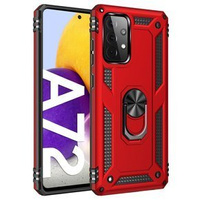 Бронированный Чехол до Samsung Galaxy A72 5G, Nox Case Ring, красный