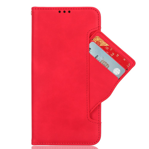 Футляр з клапаном для Xiaomi 14 Ultra, Card Slot, червоний