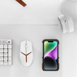 Чехол R-JUST для iPhone 14, Alu Wood Bumper, черный