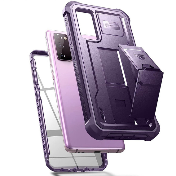 Броньований чохол для Samsung Galaxy S20 FE, Dexnor Full Body, темно-фіолетовий