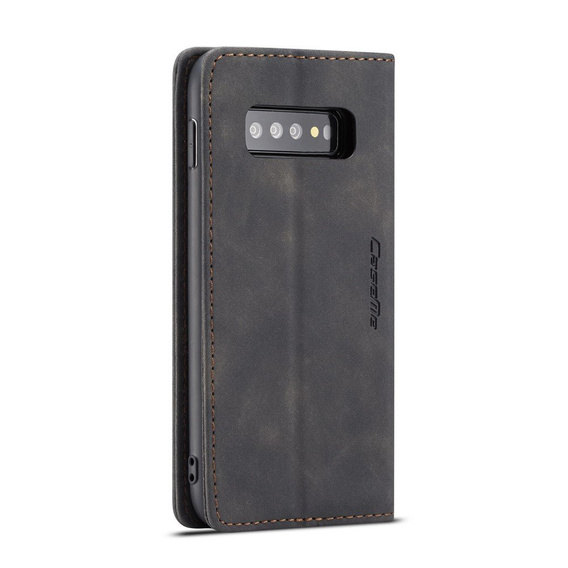 Чехол CASEME для Samsung Galaxy S10, Leather Wallet Case, чёрный