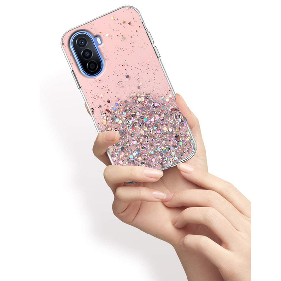 Чoхол до Huawei Nova Y70, Glittery, рожевий