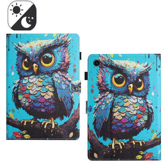 Чехол до Samsung Galaxy Tab A9+ X210 / X215 / X216B, owl