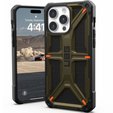 чехол Urban Armor Gear для iPhone 15 Pro Max, Monarch, Kevlar зелёный