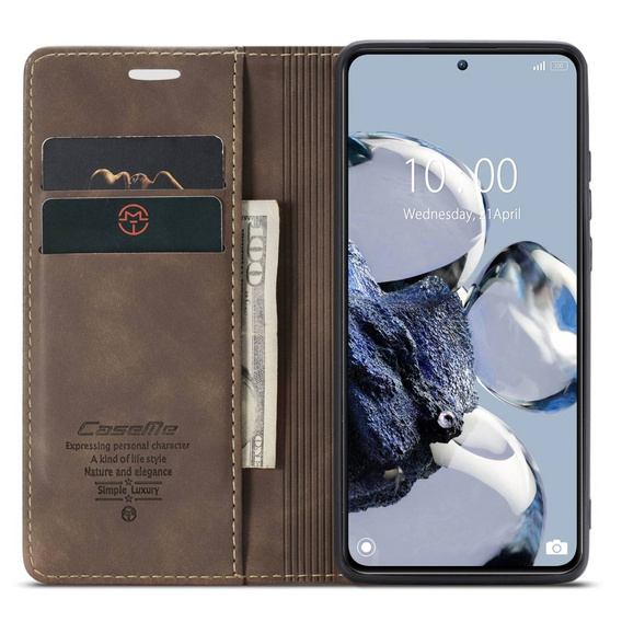 Чохол-сумка для Xiaomi 12T / 12T Pro, Leather Wallet Case, коричневий