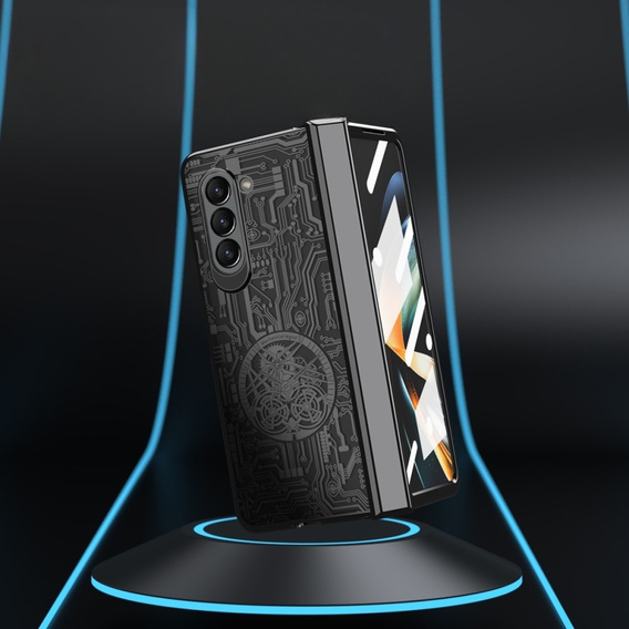 Чохол для Samsung Galaxy Z Fold 5 5G, Mechanical Legend, чорний