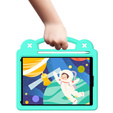 Детский чехол для iPad 7/8/9 10.2 2019/2020/2021 / Pro 2017 / Air 3 2019, Cute Patterns, с подставкой, зелёный