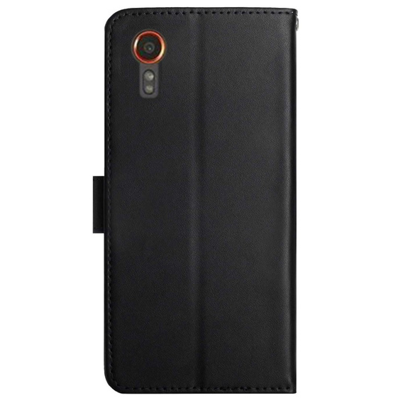 Флип-кейс для Samsung Galaxy Xcover 7, Split Leather, чёрный