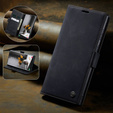 Чехол CASEME для Samsung Galaxy S22 Ultra, Leather Wallet Case, чёрный