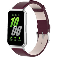 Кожаный ремешок для Samsung Galaxy Fit 3, бордовый