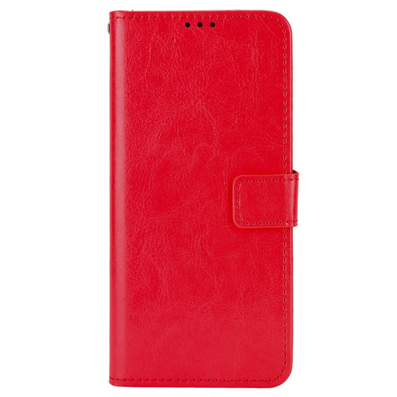 Откидной чехол для Xiaomi Redmi A1 4G / A2 4G, Crazy Horse Wallet, красный