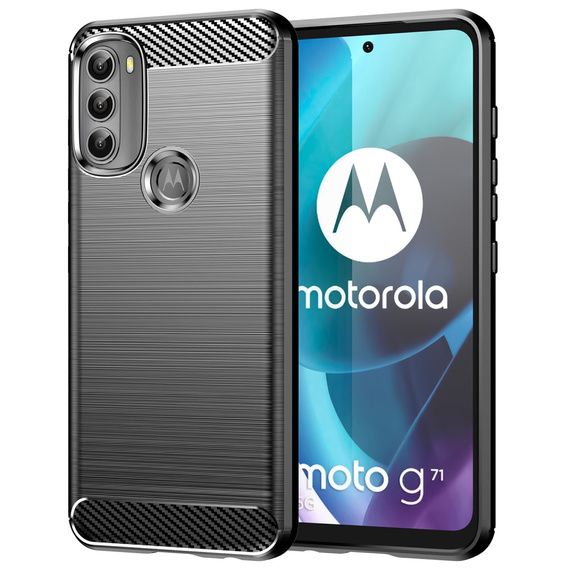 Чoхол до Motorola Moto G71 5G, Carbon, чорний