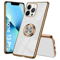 Чехол до iPhone 13 Pro, Electro Ring, белый