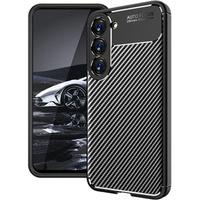 Чехол до Samsung Galaxy S23, Carbon Gel, чёрный