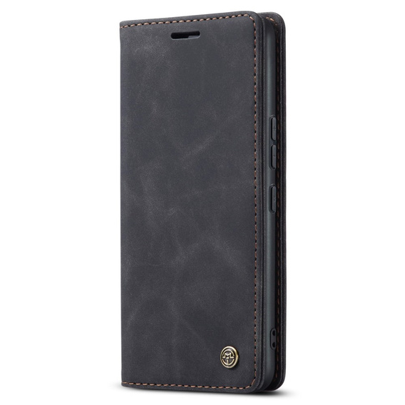 Чехол CASEME для Samsung Galaxy M33 5G, Leather Wallet Case, чёрный