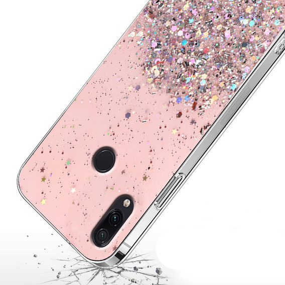 Чoхол до Xiaomi Redmi Note 7, Glittery, рожевий