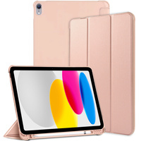 Чехол для iPad 10.9 2022 10 Gen, Smart Pencil, с держателем стилуса, розовый