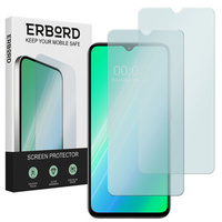 2x Закаленное стекло для Huawei Y6 2019, ERBORD 9H Hard Glass на экране