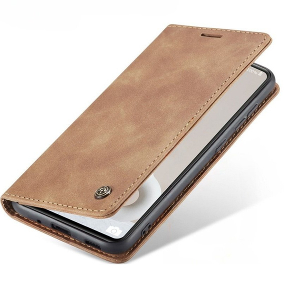 Чехол CASEME для Samsung Galaxy S20 FE, Leather Wallet Case, коричневый