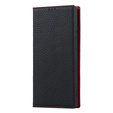 Кожаный чехол для Samsung Galaxy S23 Plus, ERBORD Grain Leather, чёрный