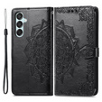 Откидной чехол для Samsung Galaxy M15 5G, Mandala, чёрный